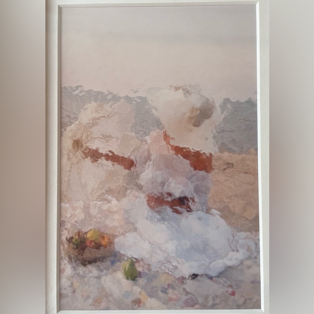 Pretty Artisan “Woman in White” Professionally Framed Art Piece - Picture 2 of 9